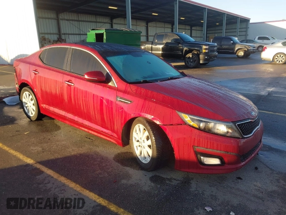2014 Kia Optima EX with VIN 5XXGN4A7XEG311475, listed as a IAAI auction lot 41763377 with 304,190 mi miles and . Bid and sale history available at carsss.com. Image 1.