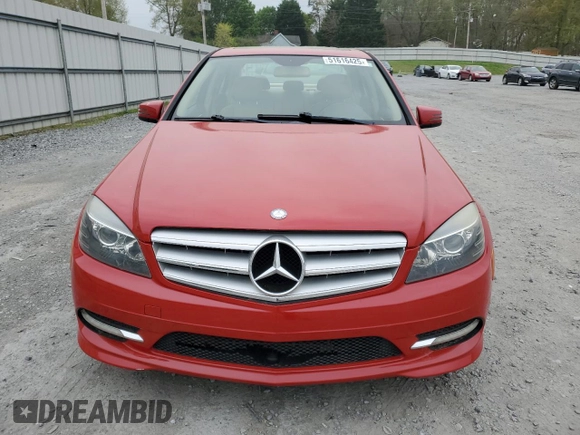 2011 Mercedes-Benz C with VIN WDDGF5EBXBR158693, listed as a Copart auction lot 51616425 with 123,994 mi miles and Salvage Title. Bid and sale history available at carsss.com. Image 5.