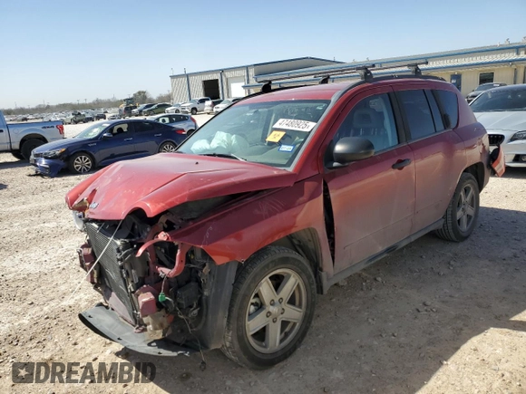 2009 Jeep Compass North with VIN 1J4FT47B29D109589, listed as a Copart auction lot 47480925 with 147,934 mi miles and Salvage Title. Bid and sale history available at carsss.com. Image 1.