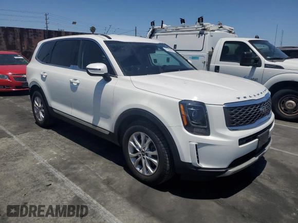 2021 Kia Telluride LX with VIN 5XYP24HC6MG131061, listed as a Copart auction lot 61263645 with 96,963 mi miles and Salvage title. Bid and sale history available at DreamBid. Image 4.
