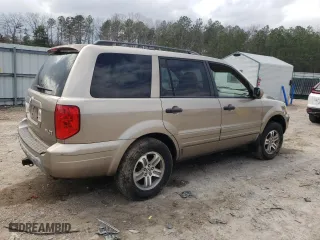 2003 Honda Pilot EX with VIN 2HKYF185X3H579951, listed as a Copart auction lot 49812365 with 197,341 mi miles and Salvage Title. Bid and sale history available at carsss.com. Image 3.