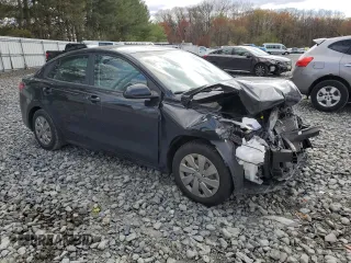 2020 Kia Rio LX with VIN 3KPA24AD1LE286105, listed as a Copart auction lot 53278155 with 0 mi miles and Salvage Title. Bid and sale history available at carsss.com. Image 4.