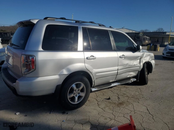 2007 Honda Pilot EX-L with VIN 5FNYF28697B029997, listed as a Copart auction lot 47287275 with 175,734 mi miles and Salvage Title. Bid and sale history available at carsss.com. Image 3.