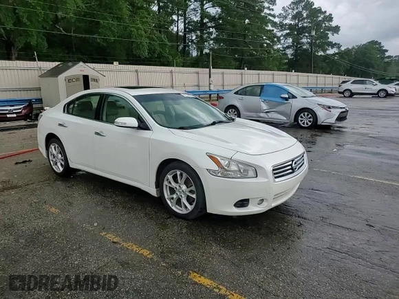 2014 Nissan Maxima SV with VIN 1N4AA5APXEC450308, listed as a Copart auction lot 61149775 with 135,968 mi miles and Salvage title. Bid and sale history available at DreamBid. Image 13.