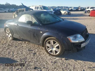2003 Audi TT with VIN TRUTC28N431018585, listed as a Copart auction lot 76498354 with 125,601 mi miles and Salvage Title. Bid and sale history available at carsss.com. Image 4.