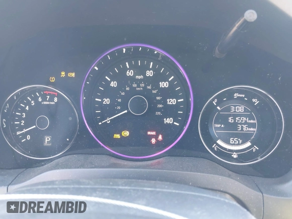 2018 Honda HR-V LX with VIN 3CZRU6H35JG700164, listed as a IAAI auction lot 41827551 with 161,594 mi miles. Bid and sale history available at carsss.com. Image 7.