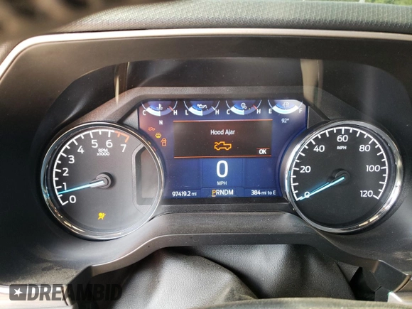 2021 Ford F-150 XL with VIN 1FTFW1E81MFC40903, listed as a Copart auction lot 59618935 with 97,419 mi miles and Salvage title. Bid and sale history available at DreamBid. Image 9.
