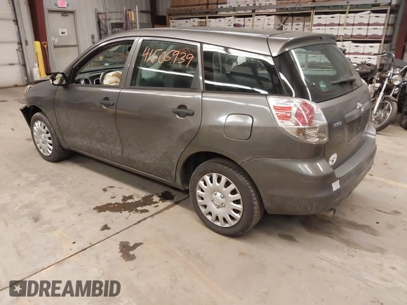 2008 Toyota Matrix STD with VIN 2T1KR32EX8C712476, listed as a IAAI auction lot 41505939 with 251,376 mi miles and . Bid and sale history available at DreamBid. Image 3.
