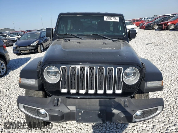 2018 Jeep Wrangler Unlimited Sahara with VIN 1C4HJXEN1JW222834, listed as a Copart auction lot 51837705 with 70,713 mi miles and Salvage title. Bid and sale history available at DreamBid. Image 5.
