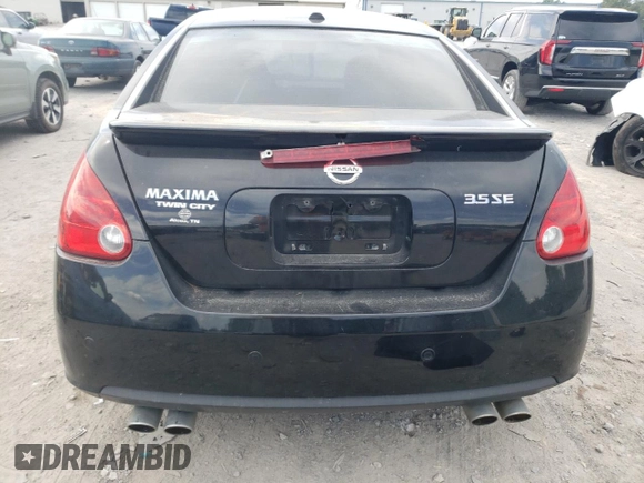 2008 Nissan Maxima 3.5 SE with VIN 1N4BA41E98C814929, listed as a Copart auction lot 68988884 with 192,900 mi miles and Salvage Title. Bid and sale history available at carsss.com. Image 6.