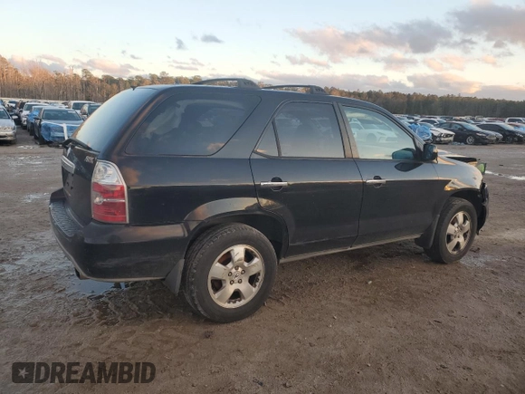 2004 Acura MDX with VIN 2HNYD18254H560028, listed as a Copart auction lot 86554484 with 0 mi miles and Salvage Title. Bid and sale history available at carsss.com. Image 3.