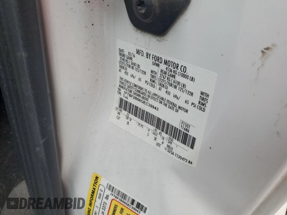 2016 Ford F-250 XLT z VIN 1FTBF2B66GEC39943, wystawiony jako Copart lot #46064225 z przebiegiem 104 959 mil mil oraz Szkoda całkowita • Salvage title. Historia ofert i sprzedaży dostępna na DreamBid. Obrazek 14.