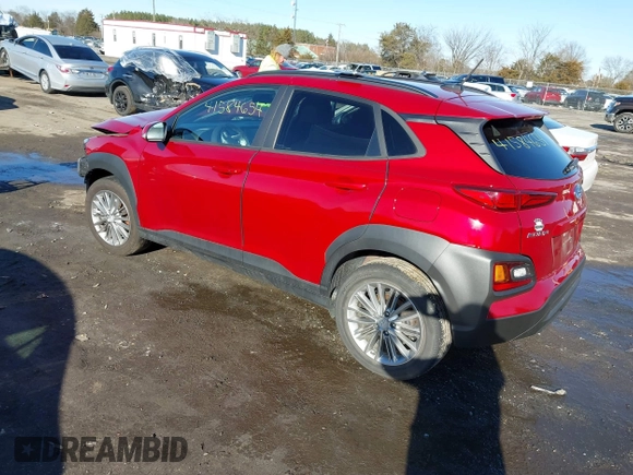 2020 Hyundai Kona SEL with VIN KM8K2CAA8LU528292, listed as a IAAI auction lot 41584654 with 57,857 mi miles. Bid and sale history available at carsss.com. Image 3.