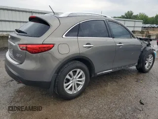 2016 Infiniti QX70 with VIN JN8CS1MW4GM751993, listed as a Copart auction lot 56351675 with Not provided miles and Salvage title. Bid and sale history available at DreamBid. Image 3.