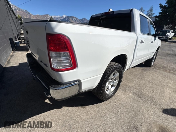2022 Ram 1500 Lone Star with VIN 1C6SRFFT4NN464963, listed as a Copart auction lot 77888524 with 28,369 mi miles and Non repairable. Bid and sale history available at DreamBid. Image 4.
