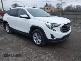 2020 GMC Terrain SLE with VIN 3GKALMEV2LL343511, listed as a IAAI auction lot 41145181 with 61,232 mi miles. Bid and sale history available at carsss.com. Image 1.