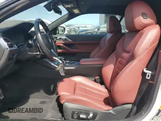 2023 BMW 4 Series 430i with VIN WBA23AT03PCL56790, listed as a Copart auction lot 55554825 with 9,747 mi miles and Salvage title. Bid and sale history available at DreamBid. Image 7.