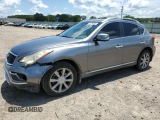 2017 Infiniti QX50 with VIN JN1BJ0RP1HM388725, listed as a Copart auction lot 61253355 with 128,685 mi miles and Salvage title. Bid and sale history available at DreamBid. Image 1.