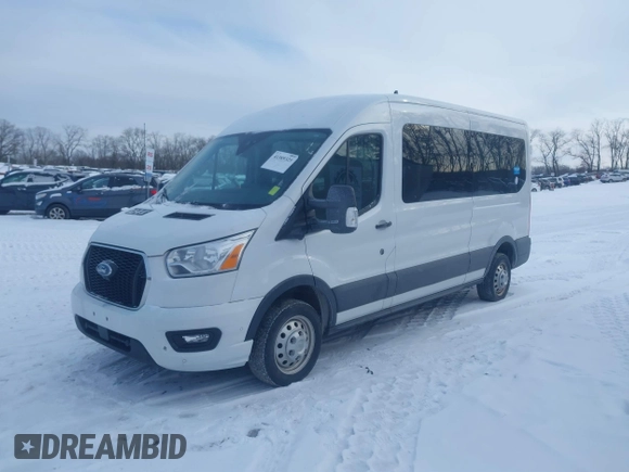 2022 Ford Transit Passenger XL with VIN 1FBAX9C87NKA80161, listed as a IAAI auction lot 41389325 with 128,868 mi miles and . Bid and sale history available at DreamBid. Image 18.