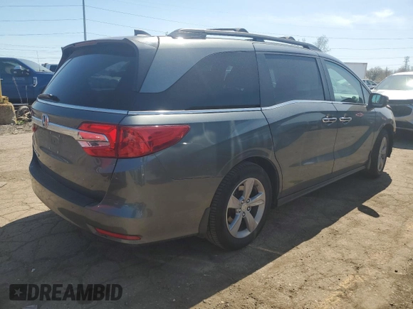2018 Honda Odyssey EX-L with VIN 5FNRL6H78JB061392, listed as a Copart auction lot 53850915 with 172,103 mi miles and Clean Title. Bid and sale history available at carsss.com. Image 3.
