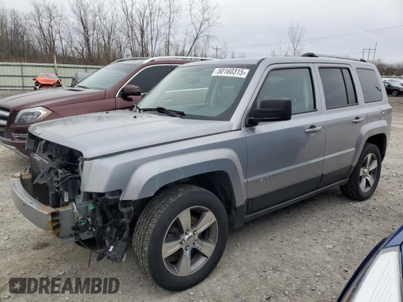 2016 Jeep Patriot High Altitude Edition with VIN 1C4NJRFB5GD776062, listed as a Copart auction lot 50160315 with 89,596 mi miles and Salvage Title. Bid and sale history available at carsss.com. Image 1.