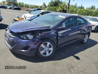 2013 Hyundai Elantra GLS with VIN 5NPDH4AE2DH447644, listed as a Copart auction lot 64785265 with 138,318 mi miles and Salvage title. Bid and sale history available at DreamBid. Image 1.