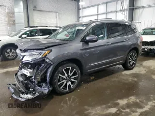 2020 Honda Pilot Touring 8-Passenger with VIN 5FNYF6H96LB052407, listed as a Copart auction lot 44211725 with 53,009 mi miles and Salvage Title. Bid and sale history available at carsss.com. Image 1.
