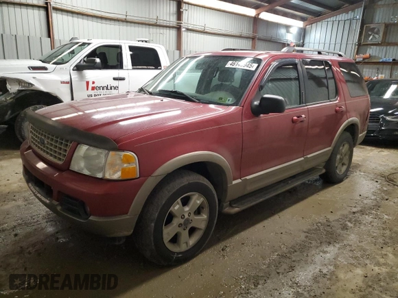 2003 Ford Explorer Eddie Bauer with VIN 1FMDU74W63UA93760, listed as a Copart auction lot 46140945 with 136,165 mi miles and Salvage title. Bid and sale history available at DreamBid. Image 1.