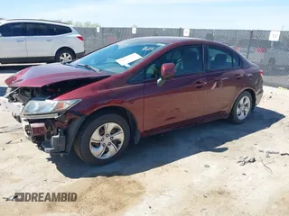 2013 Honda Civic LX with VIN 2HGFB2F58DH587747, listed as a IAAI auction lot 41862922 with 38,797 mi miles and . Bid and sale history available at DreamBid. Image 18.