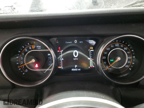 2021 Jeep Gladiator Overland с VIN 1C6HJTFG9ML519713, выставлен на аукционе Copart как лот 44737565 с пробегом 45 602 миль миль и Списание • Salvage title. История ставок и продаж доступна на DreamBid. Изображение 9.