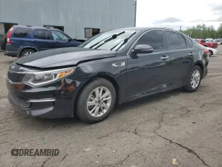 2016 Kia Optima LX z VIN 5XXGT4L36GG100471, wystawiony jako Copart lot #56655845 z przebiegiem 80 315 mil mil oraz Szkoda całkowita • Salvage title. Historia ofert i sprzedaży dostępna na DreamBid. Obrazek 1.