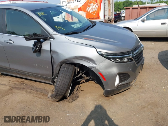 2024 Chevrolet Equinox LT z VIN 3GNAXKEGXRL335002, wystawiony jako IAAI lot #42463640 z przebiegiem 25 682 mil mil oraz . Historia ofert i sprzedaży dostępna na DreamBid. Obrazek 6.