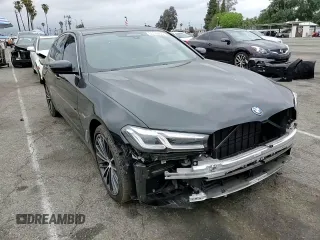 2023 BMW 5 Series 530e with VIN WBA13AG01PCM24624, listed as a Copart auction lot 55149855 with 26,022 mi miles and Salvage title. Bid and sale history available at DreamBid. Image 14.