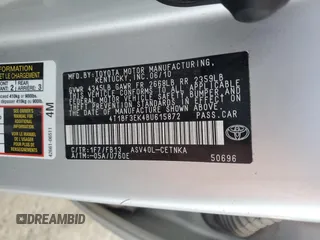 2011 Toyota Camry LE with VIN 4T1BF3EK4BU615872, listed as a Copart auction lot 65879595 with 287,423 mi miles and Clean title. Bid and sale history available at DreamBid. Image 12.