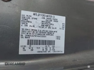 2004 Ford Explorer Sport Trac XLS с VIN 1FMDU67K74UC22531, выставлен на аукционе IAAI как лот 42676525 с пробегом 205 074 миль миль и . История ставок и продаж доступна на DreamBid. Изображение 9.
