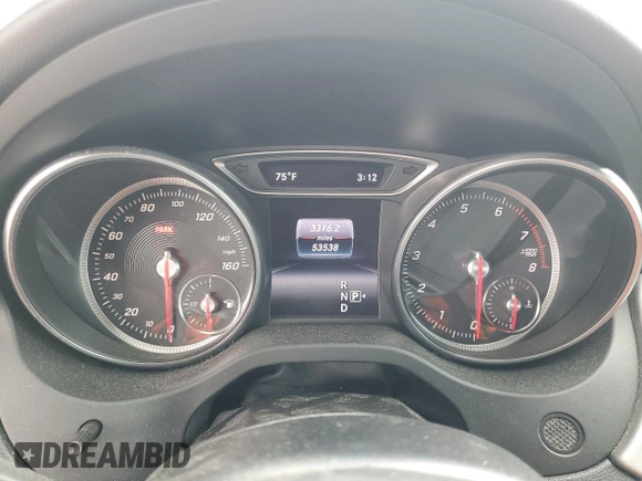 2018 Mercedes-Benz CLA 250 with VIN WDDSJ4EB0JN680225, listed as a Copart auction lot 43581334 with 53,538 mi miles and . Bid and sale history available at DreamBid. Image 9.