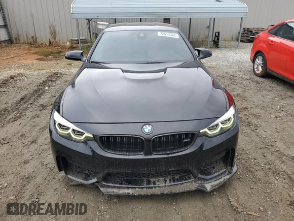 2019 BMW M4 with VIN WBS4Y9C56KAG67301, listed as a Copart auction lot 72614364 with 40,250 mi miles and Salvage Title. Bid and sale history available at carsss.com. Image 5.