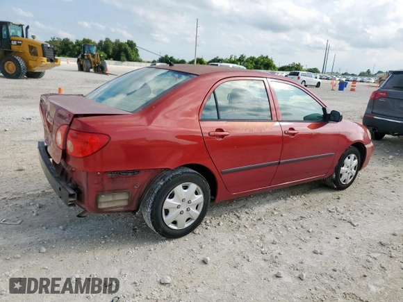 2005 Toyota Corolla CE with VIN 1NXBR32EX5Z443647, listed as a Copart auction lot 60758375 with 293,720 mi miles and Salvage title. Bid and sale history available at DreamBid. Image 3.