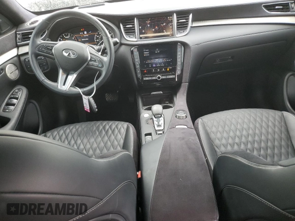 2022 Infiniti QX50 AUTOGRAPH with VIN 3PCAJ5DB6NF116743, listed as a Copart auction lot 80163424 with 22,077 mi miles and Salvage Title. Bid and sale history available at carsss.com. Image 8.