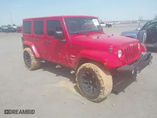 2012 Jeep Wrangler Unlimited Sahara with VIN 1C4HJWEGXCL209449, listed as a IAAI auction lot 41864432 with 100,917 mi miles. Bid and sale history available at carsss.com. Image 1.