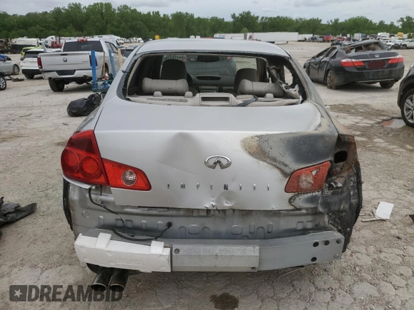 2005 Infiniti G35 with VIN JNKCV51F75M315293, listed as a Copart auction lot 54776775 with Not Provided miles and Clean Title. Bid and sale history available at carsss.com. Image 6.