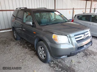 2007 Honda Pilot EX with VIN 5FNYF28437B043280, listed as a IAAI auction lot 41883404 with 131,123 mi miles. Bid and sale history available at carsss.com. Image 1.