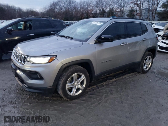 2023 Jeep Compass Latitude with VIN 3C4NJDBN5PT551685, listed as a Copart auction lot 85771934 with 16,410 mi miles and Salvage Title. Bid and sale history available at DreamBid. Image 1.