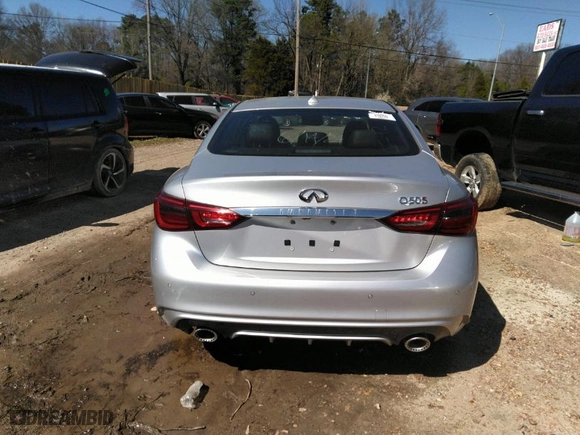 2020 Infiniti Q50 RED SPORT 400 with VIN JN1FV7AP2LM630098, listed as a IAAI auction lot 41828404 with NaN miles. Bid and sale history available at carsss.com. Image 16.