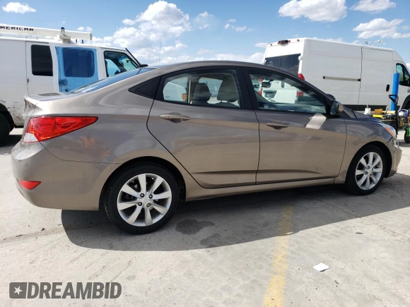2014 Hyundai Accent GLS with VIN KMHCU4AE0EU676317, listed as a Copart auction lot 53395075 with 79,838 mi miles and Salvage Title. Bid and sale history available at carsss.com. Image 3.