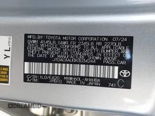 2024 Toyota Prius LE z VIN JTDACAAU0R3034244, wystawiony jako IAAI lot #42312682 z przebiegiem 4 102 mil mil oraz . Historia ofert i sprzedaży dostępna na DreamBid. Obrazek 9.