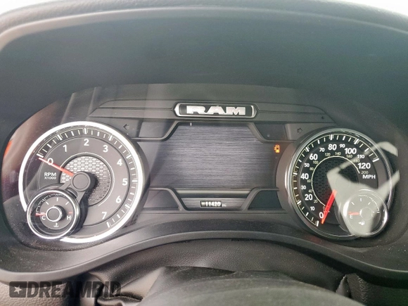 2025 Ram 1500 Lone Star with VIN 1C6SRFFPXSN534450, listed as a Copart auction lot 59370545 with 11,420 mi miles and Salvage title. Bid and sale history available at DreamBid. Image 9.