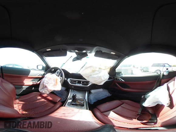 2023 BMW 4 Series 430i with VIN WBA23AT06PCL13531, listed as a IAAI auction lot 41528176 with 26,961 mi miles. Bid and sale history available at carsss.com. Image 17.