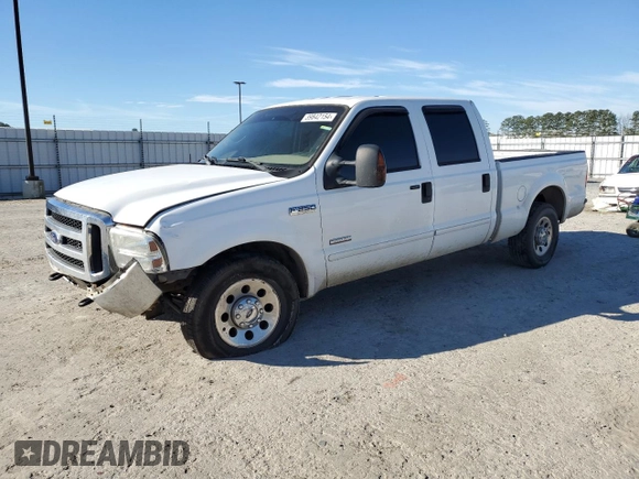 2006 Ford Super Duty F-250 XL with VIN 1FTSW20P16EC00154, listed as a Copart auction lot 39842154 with 213,492 mi miles and Salvage Title. Bid and sale history available at carsss.com. Image 1.