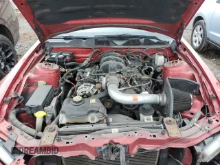 2010 Ford Mustang V6 with VIN 1ZVBP8AN3A5133074, listed as a Copart auction lot 52142895 with 124,033 mi miles and Salvage Title. Bid and sale history available at DreamBid. Image 11.